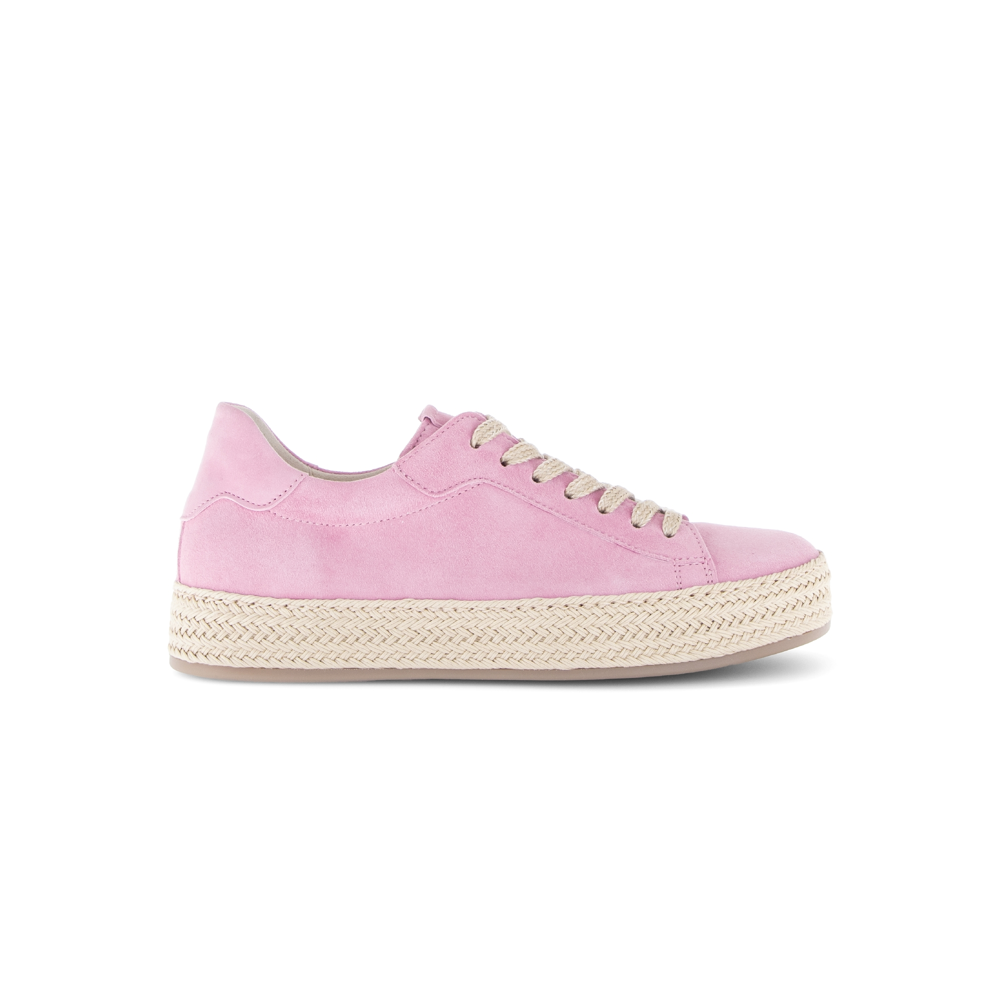 Gabor 83.270.10 Pink Suede Rope Sole Sneakers