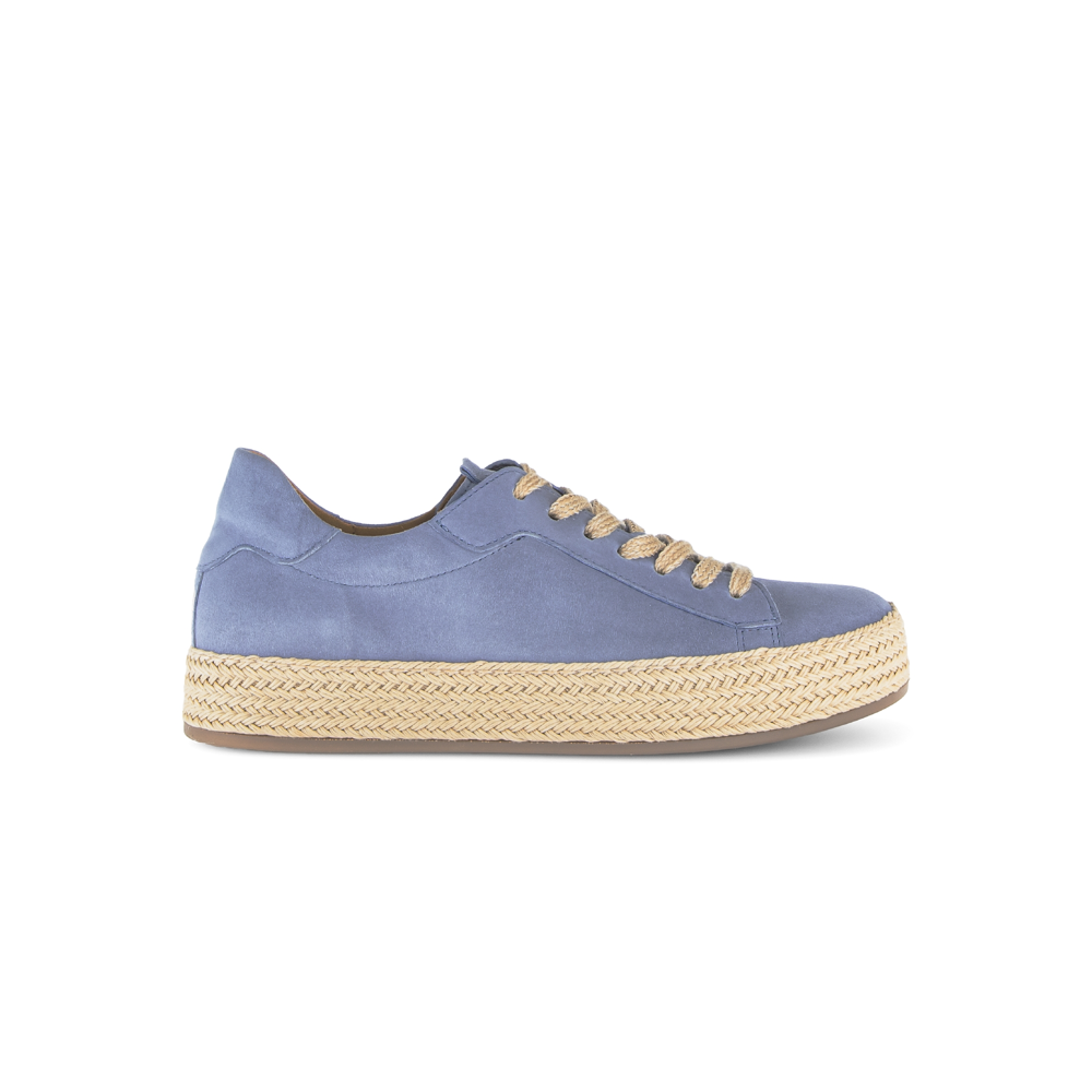 Gabor 83.270.16 Blue Suede Rope Sole Sneakers