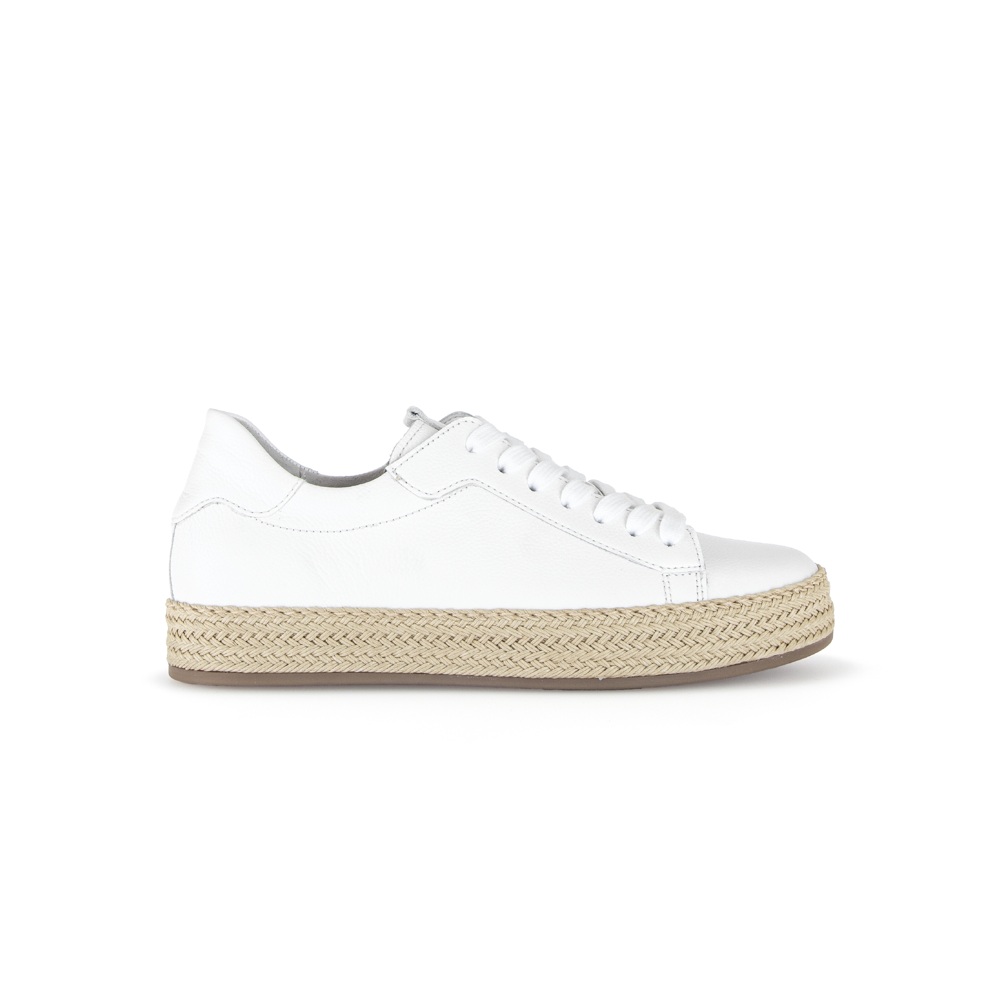 Gabor 83.270.21 White Leather Rope sole Sneakers