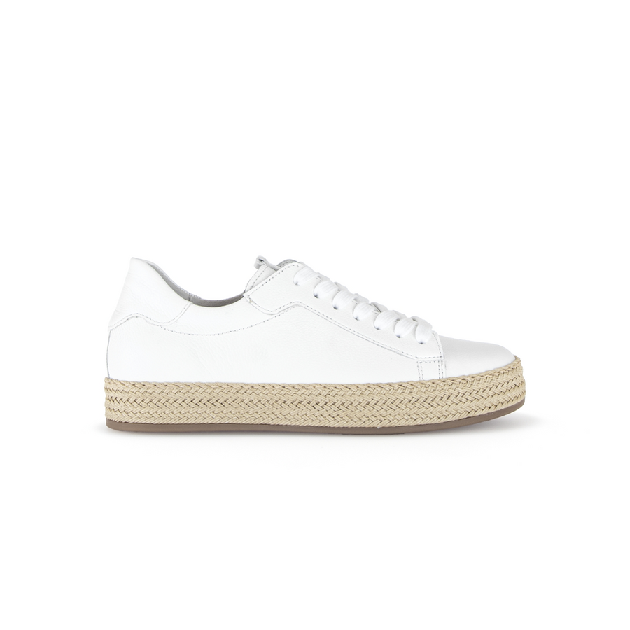 Gabor 83.270.21 White Leather Rope sole Sneakers