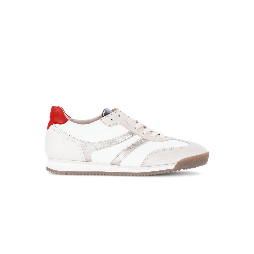 Gabor Novello 83.430.14 Beige/Red Wide Fit Sneakers