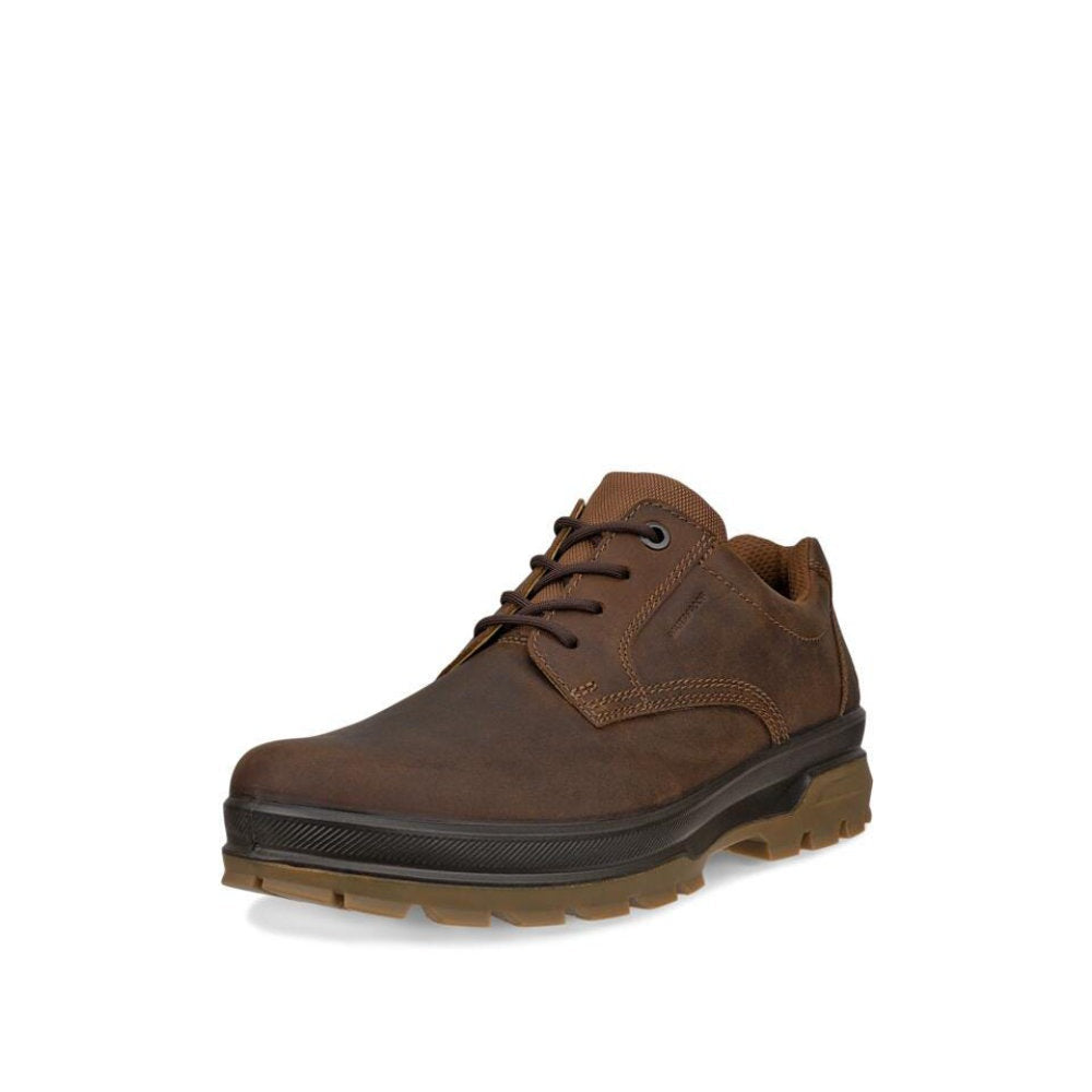 Ecco 838164 02034 Rugged Track Waterproof Plain Toe Camel Shoes
