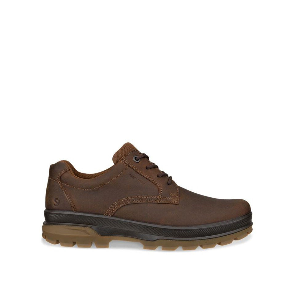 Ecco 838164 02034 Rugged Track Waterproof Plain Toe Camel Shoes