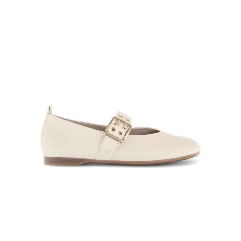 Gabor Intuition 84.152.22 Cream Leather Flats