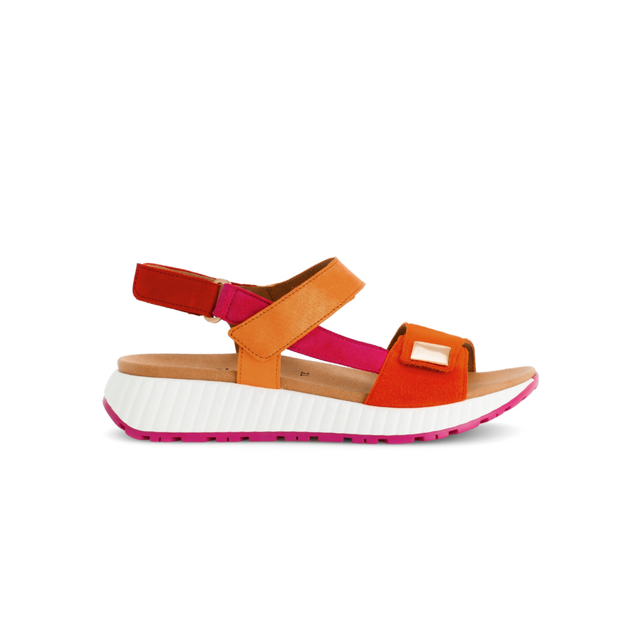 Gabor Gifted 84.582.33 Red/Orange Suede Sandals