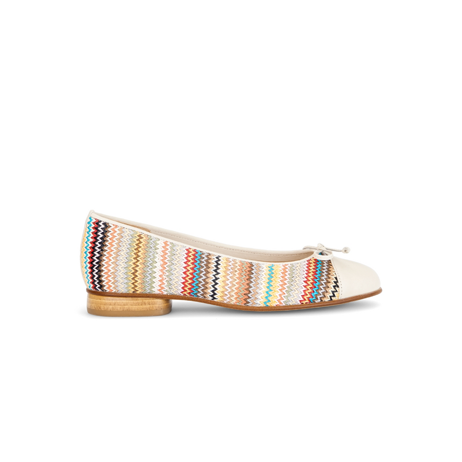 Gabor Dulford 85.102.41 Multi Colour Raffia Ballerinas