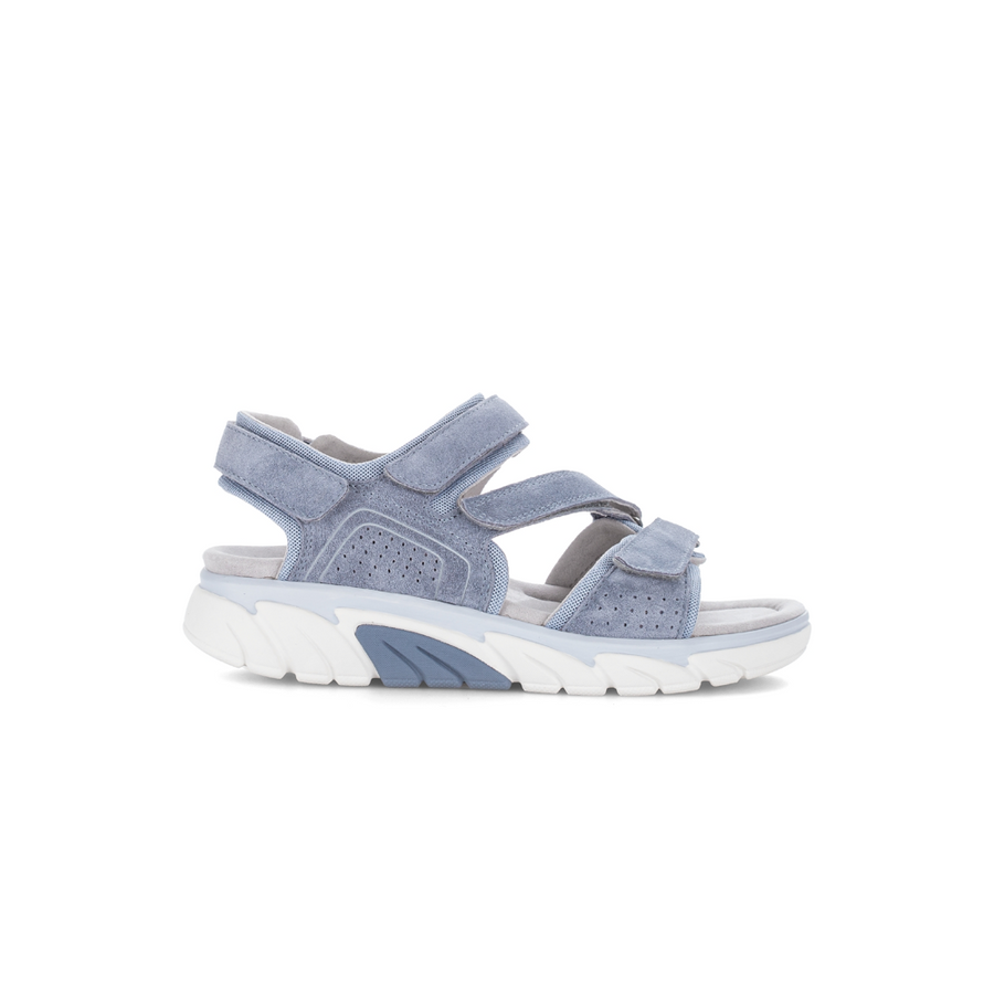 Gabor Janet 86.839.46 Blue Suede Rolling-soft Walking Sandal