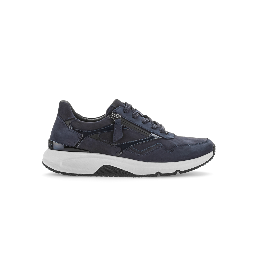 Gabor Acro 86.896.46 Blue Nubuck Rolling-soft Trainers