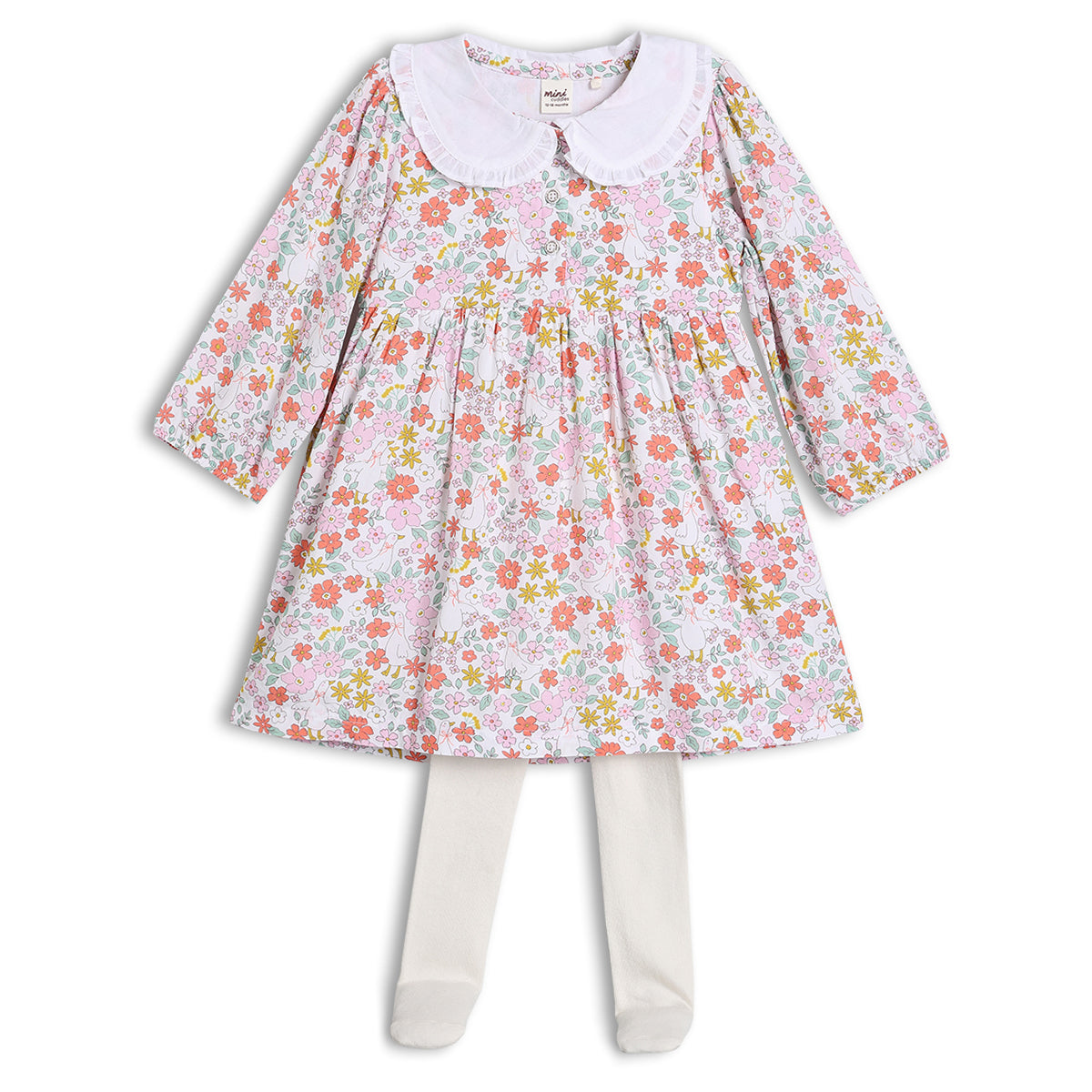Mini Cuddles Girls Multi 2 Piece Dress