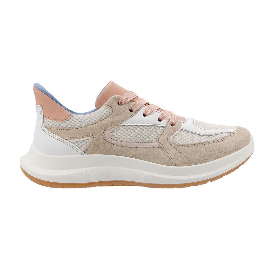 Ara 1214224-6 Beige/White Supportive Trainers Wide Fit