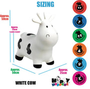 Happy Hopperz WHITE COW- Space Hopper For Little People