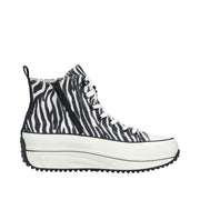 Rieker 90010-80 Zebra Print Hi Top Boot
