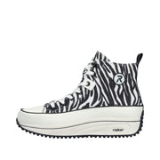 Rieker 90010-80 Zebra Print Hi Top Boot