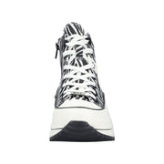 Rieker 90010-80 Zebra Print Hi Top Boot