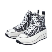 Rieker 90010-80 Zebra Print Hi Top Boot