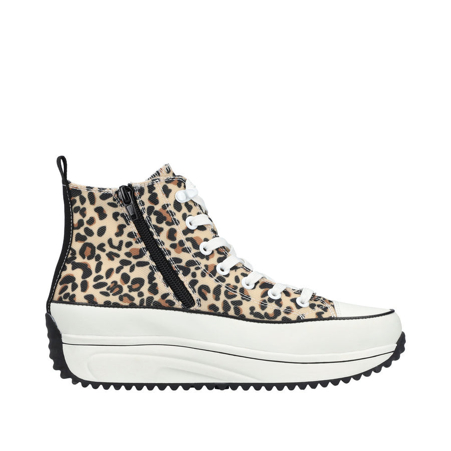 Rieker 90010-91 Animal Print Hi Top Boot