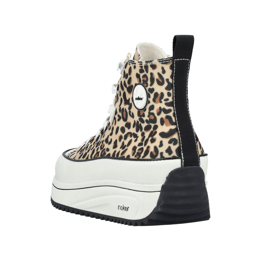 Rieker 90010-91 Animal Print Hi Top Boot
