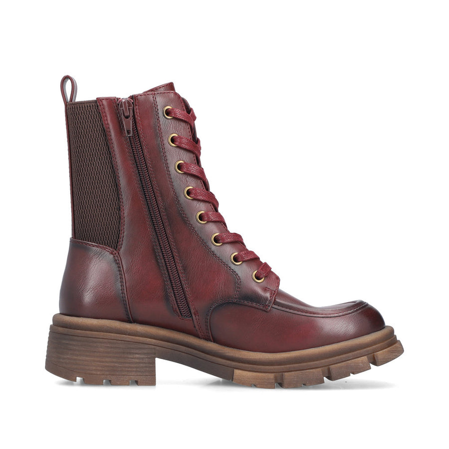 Rieker 91432-35 Womens Wine Boots