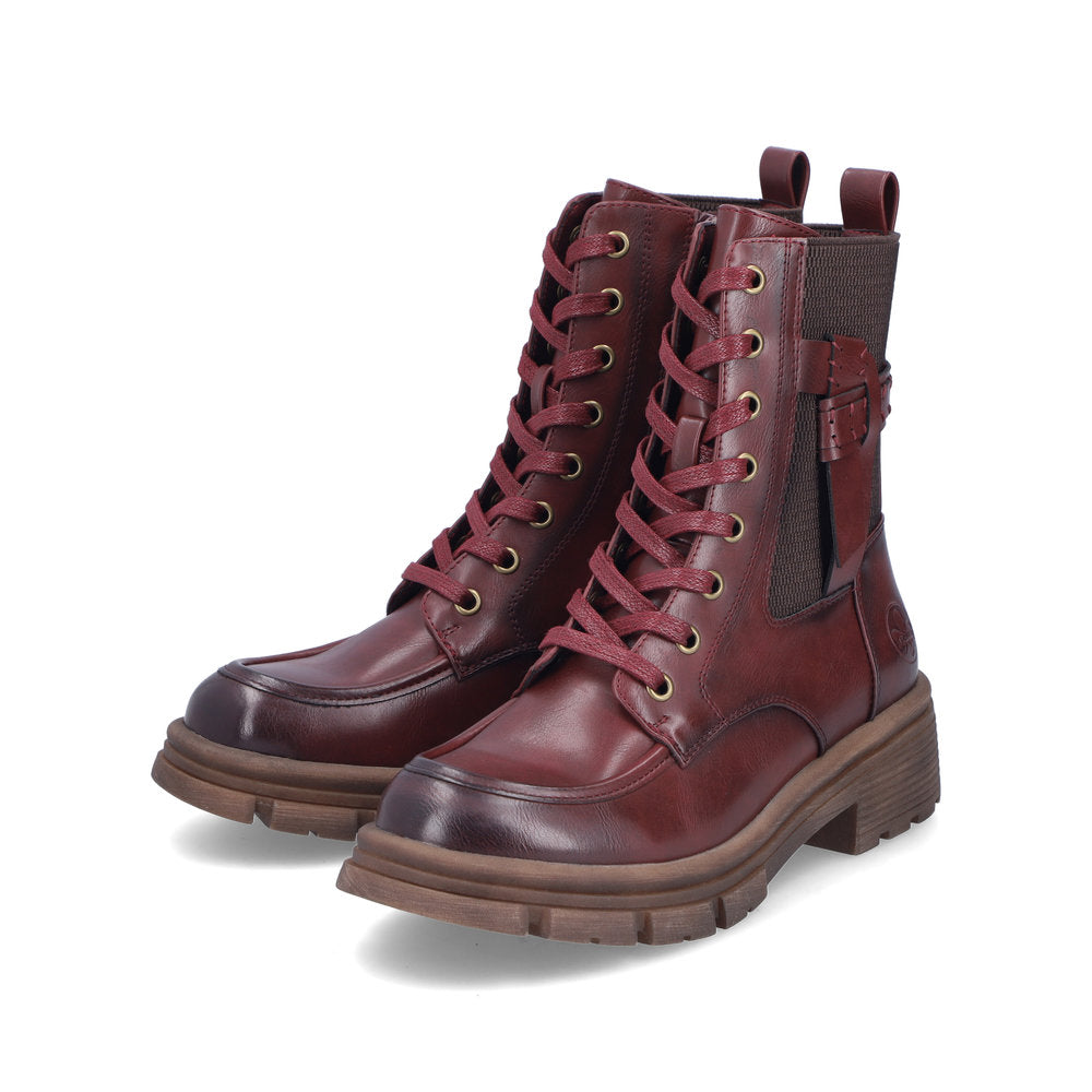 Rieker 91432-35 Womens Wine Boots