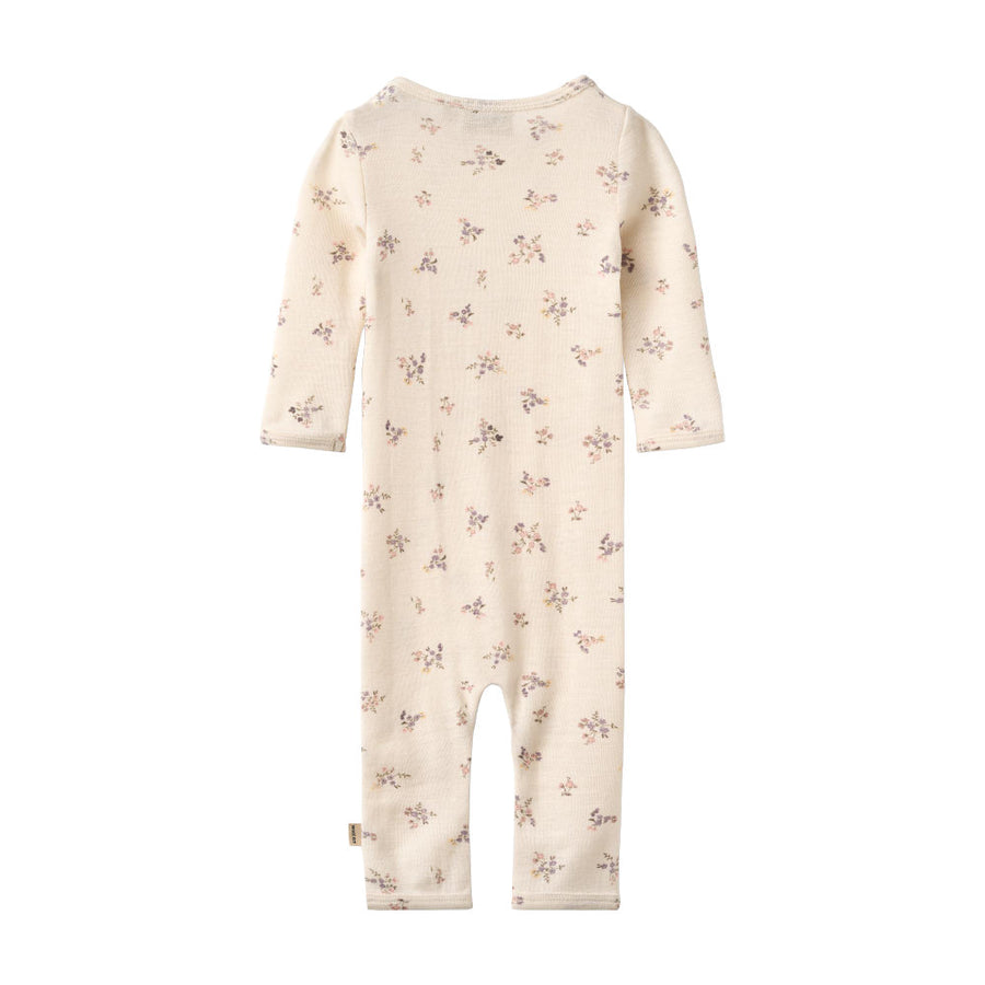 Wheat 9320-780 RWS Wool Jumpsuit Haven 3130 Eggshell Flowers