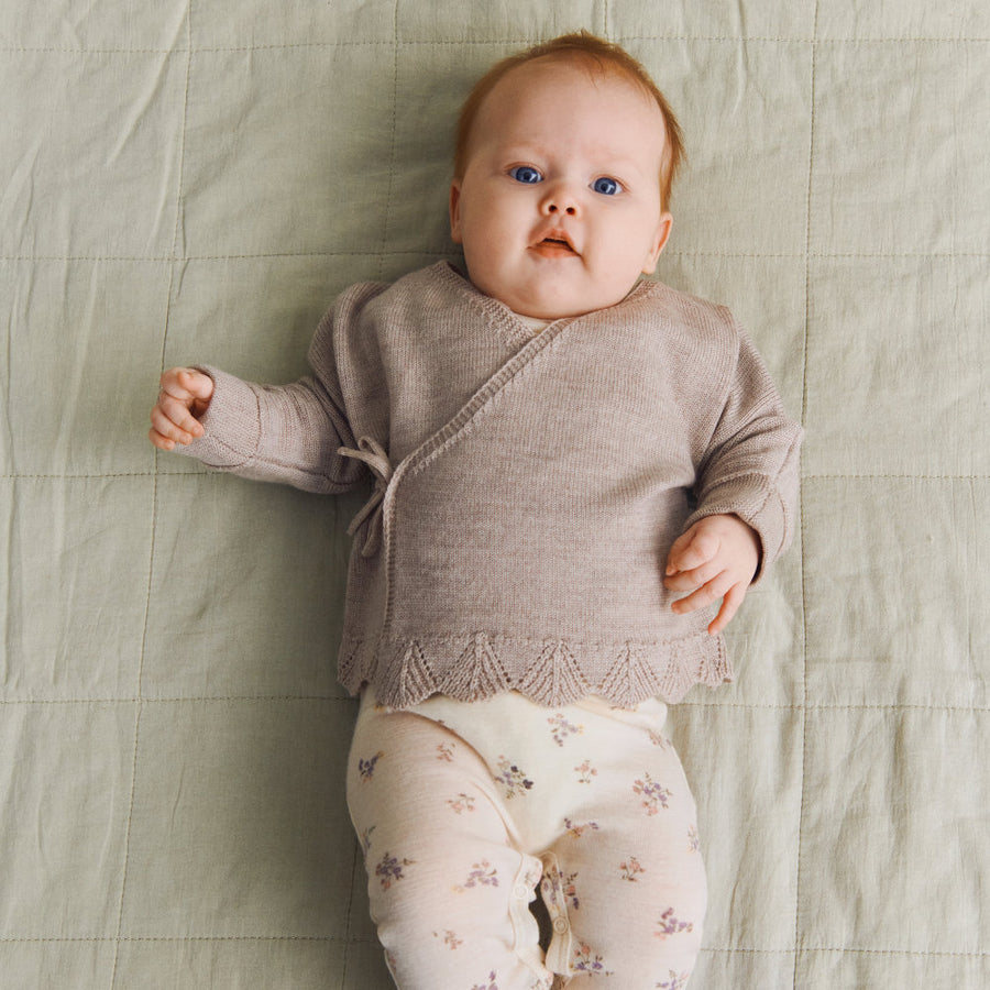 Wheat 9320-780 RWS Wool Jumpsuit Haven 3130 Eggshell Flowers