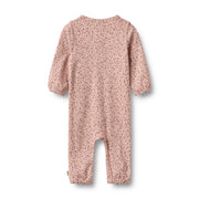 Wheat 9325-178a-GOTS Jumpsuit L/S Felizia 9898 Dime Rose Small Flowers