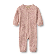 Wheat 9325-178a-GOTS Jumpsuit L/S Felizia 9898 Dime Rose Small Flowers