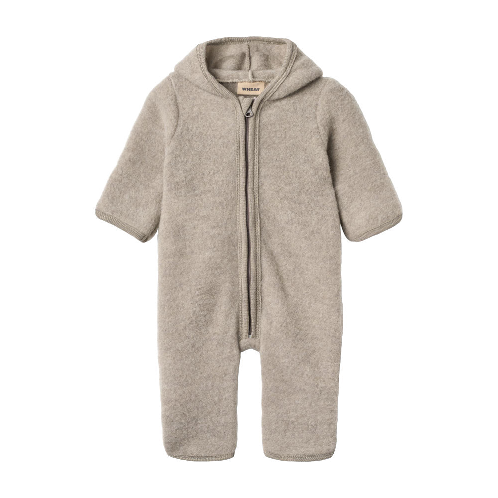 Wheat Wool Fleece Suit Ata - 3204 Khaki Melange