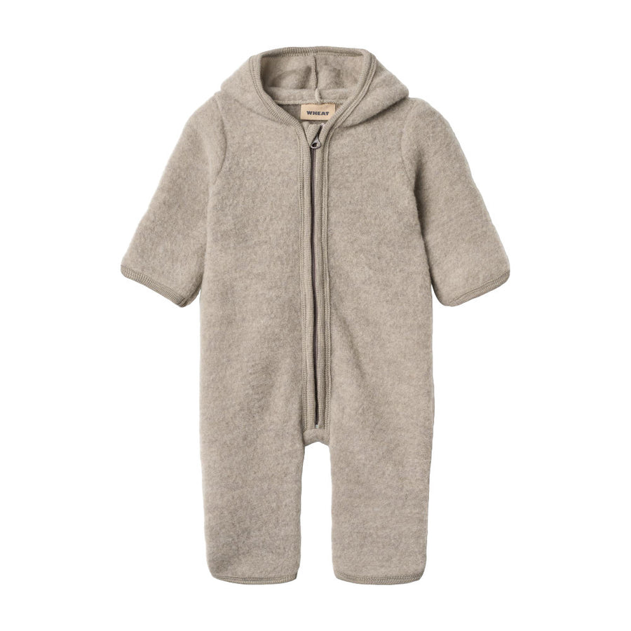Wheat Wool Fleece Suit Ata - 3204 Khaki Melange
