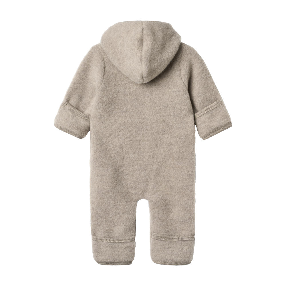 Wheat Wool Fleece Suit Ata - 3204 Khaki Melange
