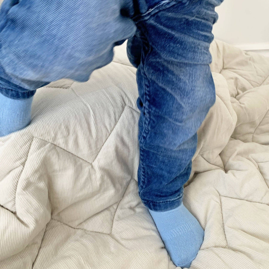 The Little Sock Company Non-Slip Stay on Baby and Toddler Socks - Ocean Blue