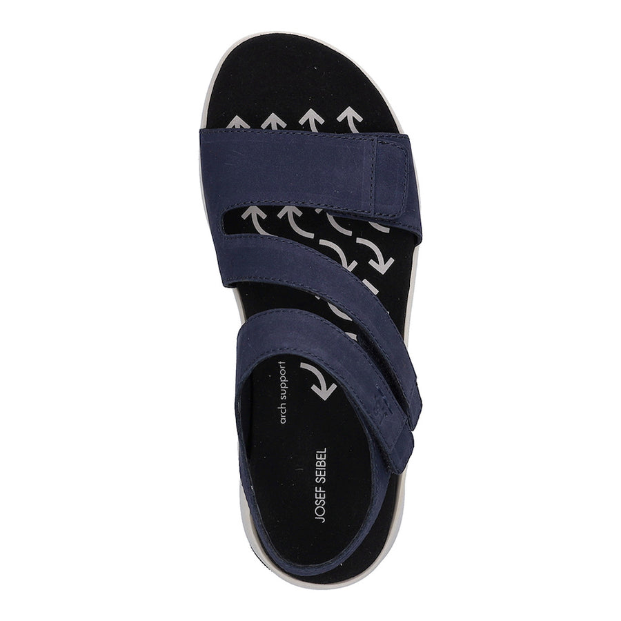 Josef Seibel Estelle 03 Navy Microfiber Sandals