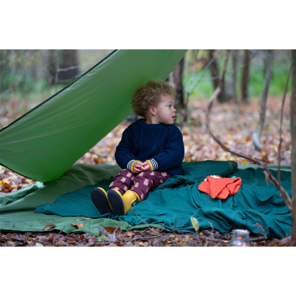 Little Green Radicals Brown Bears Comfy Joggers Brown