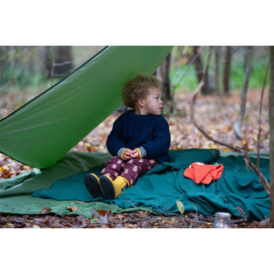 Little Green Radicals Brown Bears Comfy Joggers Brown