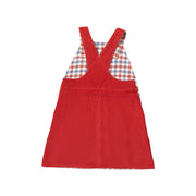 Little Green Radicals Holly Berry Classic Reversible Pinafore Dress Pink