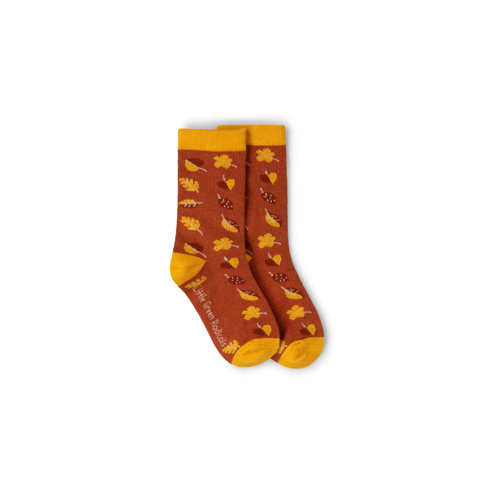 Little Green Radicals Golden Leaves Ankle Socks 5 Pack Multi