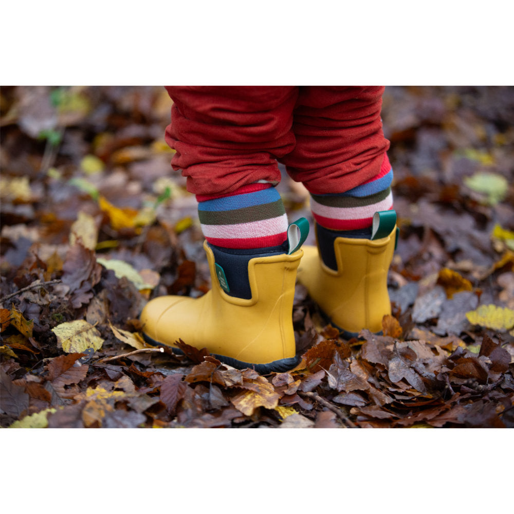 Little Green Radicals Rainbow Terry Boot Socks 2 Pack Multi