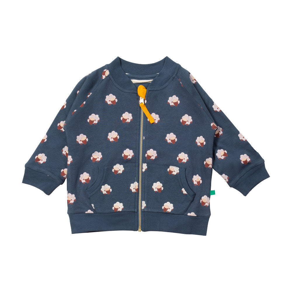 Little Green Radicals Sleeping Sheep Reversible Easy Rider Jacket Blue