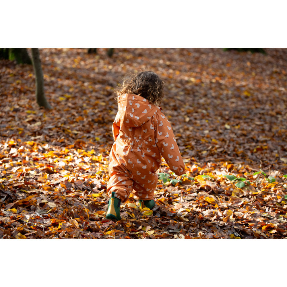 Little Green Radicals Gold Ducks Recycled Waterproof Winter Suit Gold