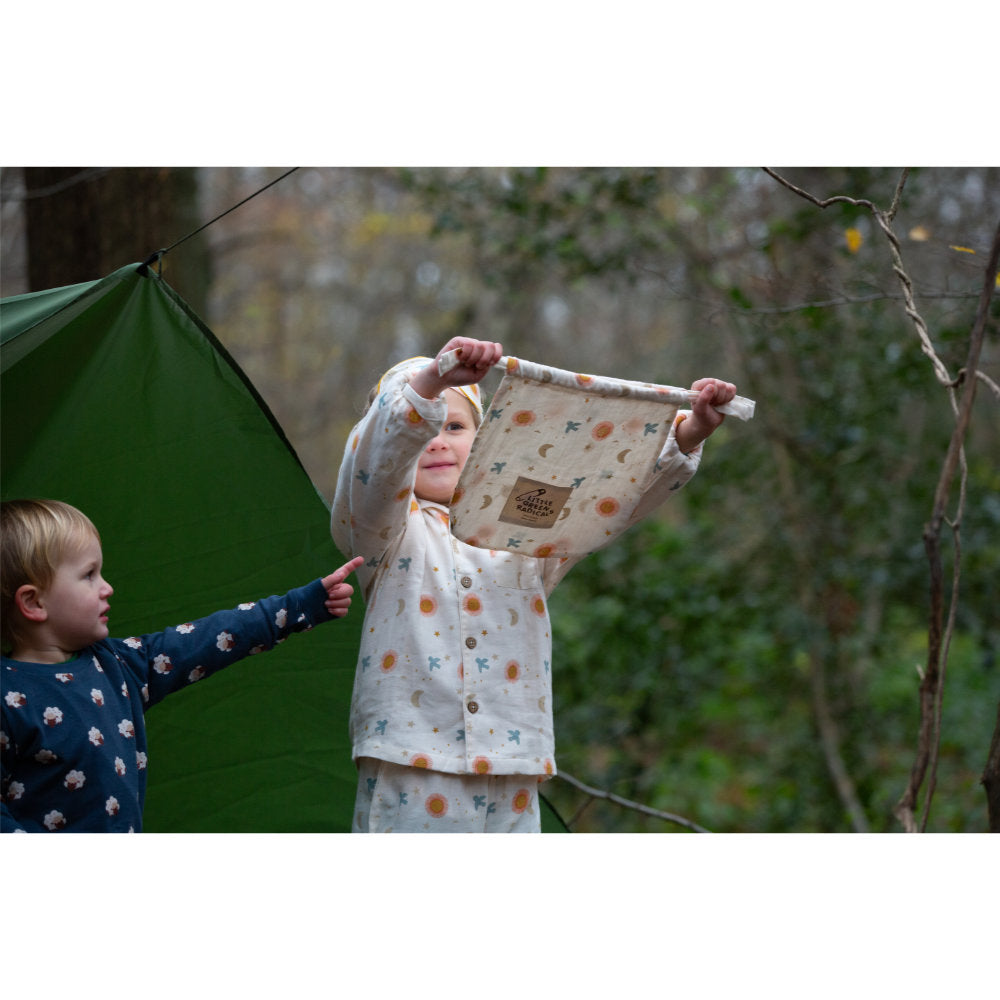 Little Green Radicals Moon and Sun Classic Pyjamas Cream