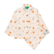 Little Green Radicals Moon and Sun Classic Pyjamas Cream