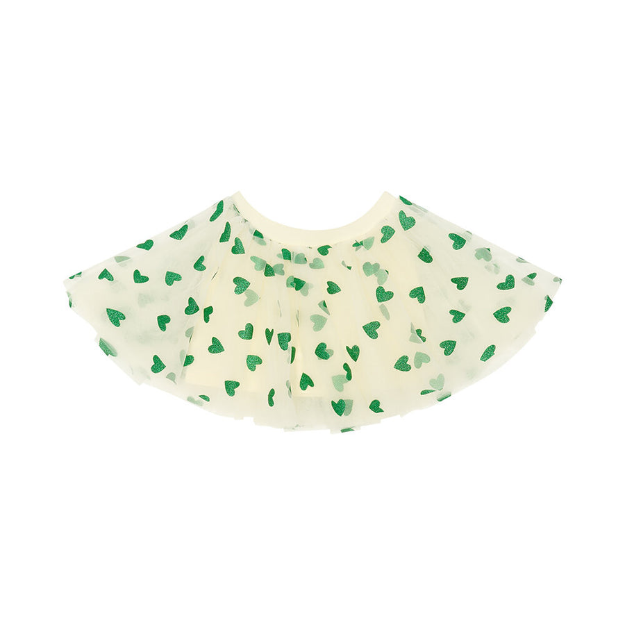 Bob and Blossom Tutu TUT320 Vanilla and Green Hearts