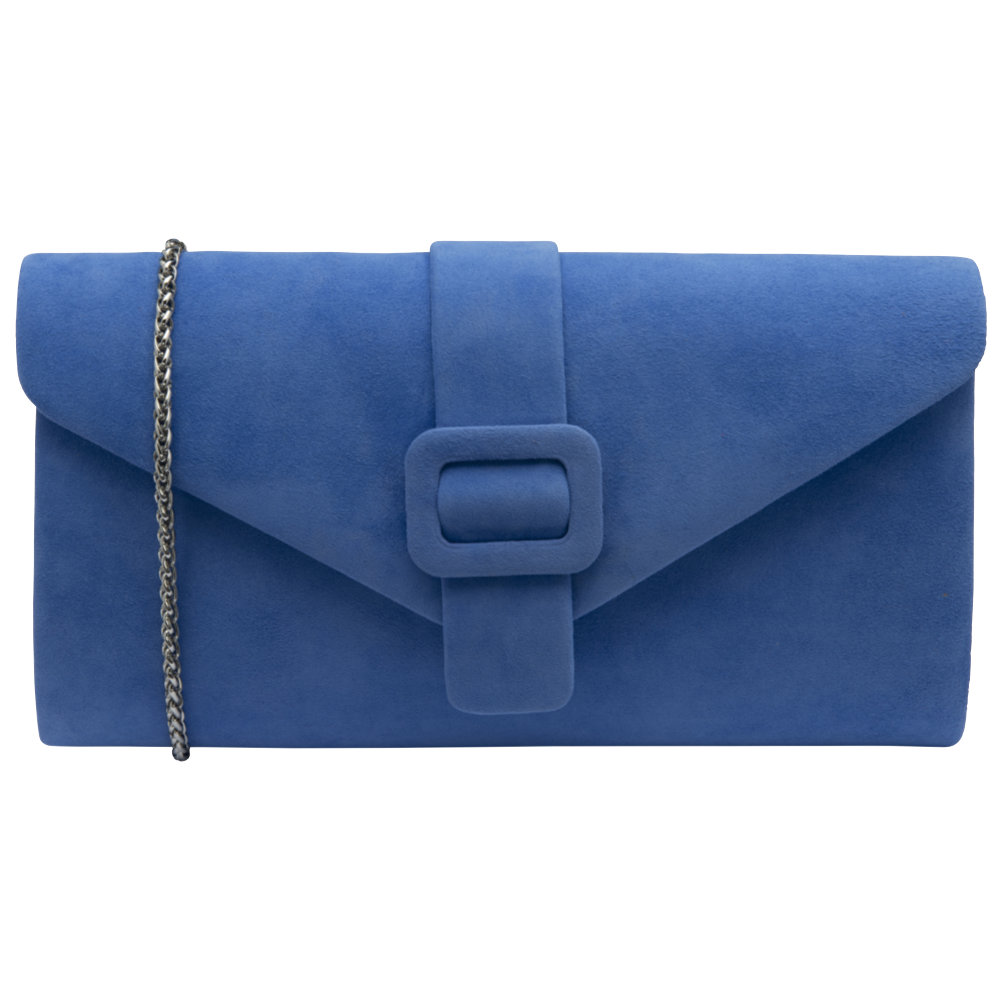 Lotus Aletta Bag - Cornflower Blue Suede - ULG085ES0