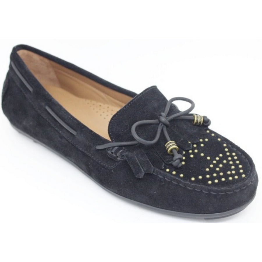 Maria Lya 75526-ALL Amber Black Suede Loafer