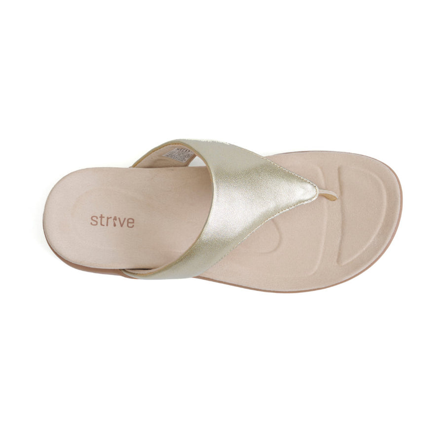 Strive Antibes Gold Sandals