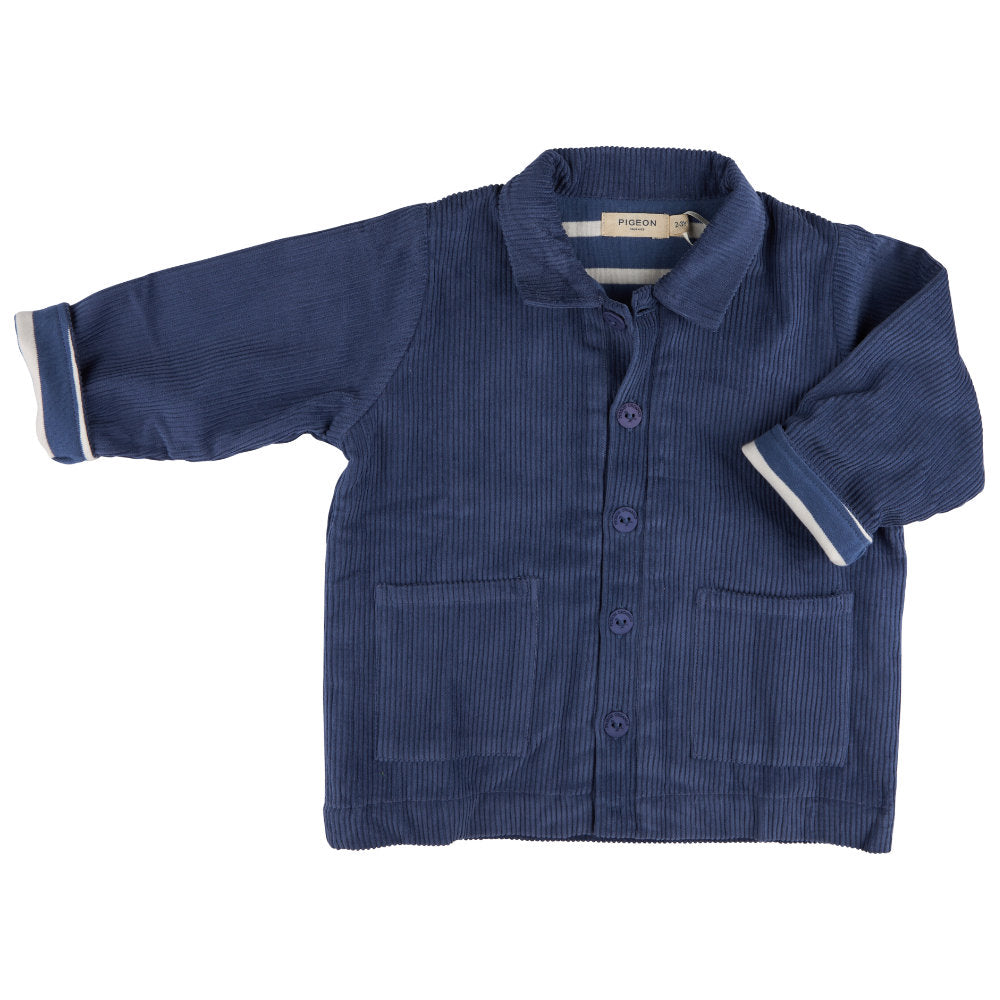 Pigeon Organics Lined Utility Jacket, Night Blue