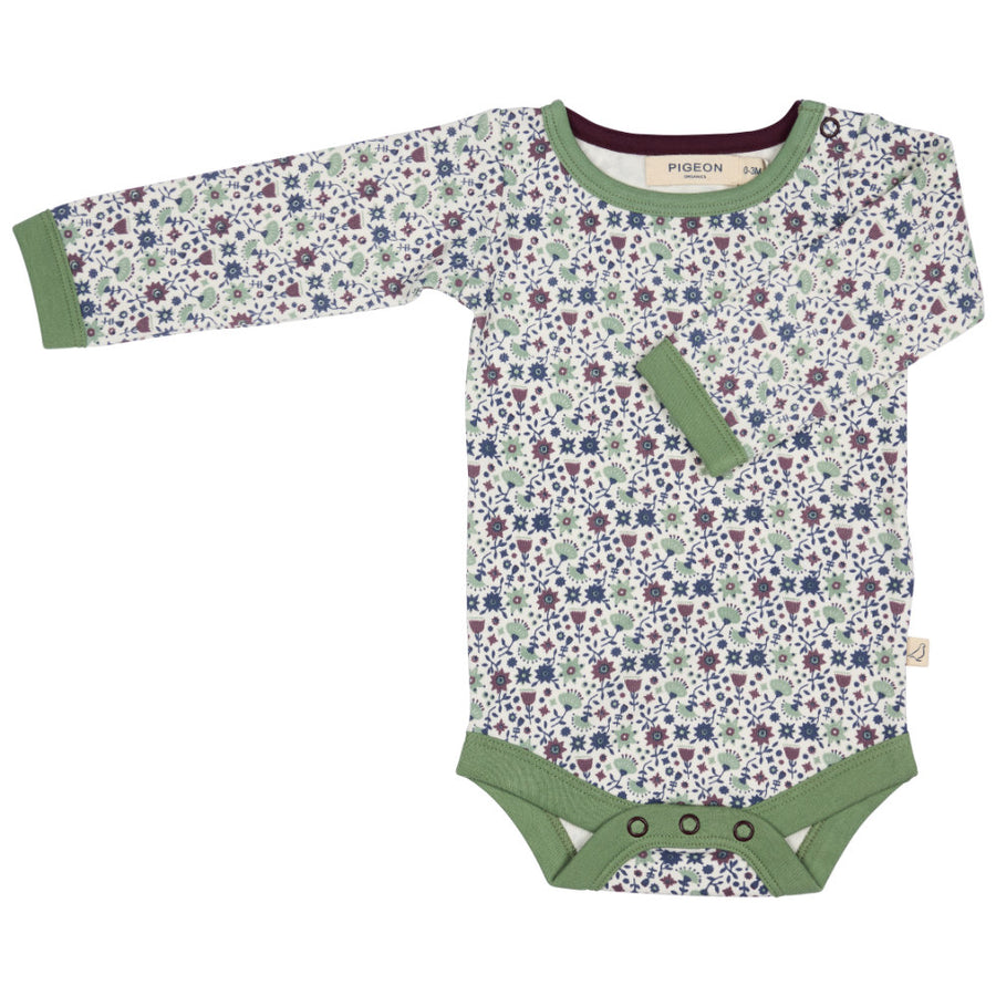 Pigeon Organics Body (Aop) - Ditsy - Green