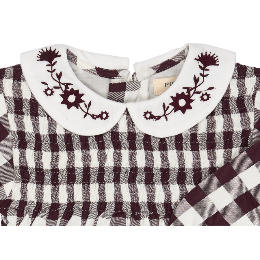 Pigeon Organics Gingham Dress - Fig