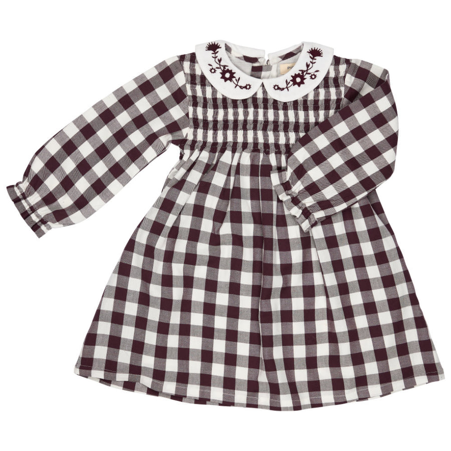 Pigeon Organics Gingham Dress - Fig