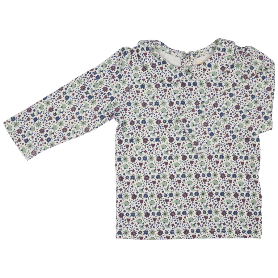 Pigeon Organics Peter Pan Collar Blouse - Ditsy - Green
